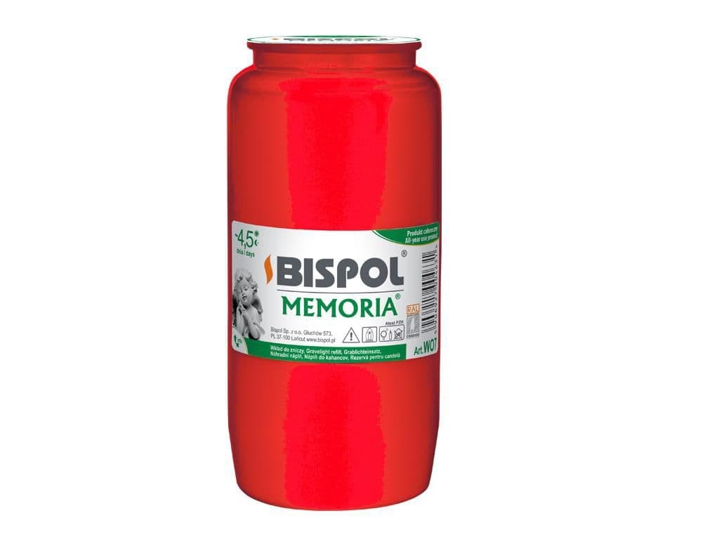 Náplň do hřbitovní lampy MEMORIA olejová 310g d6,5x14cm