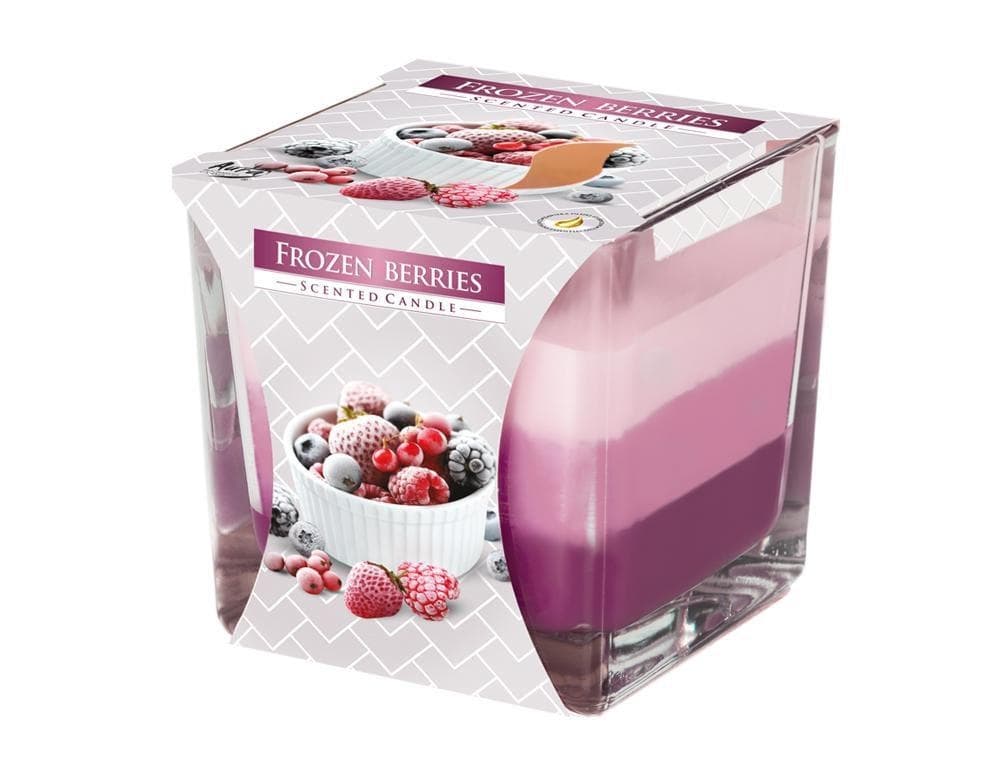 Aura Svíčka tříbarevná Frozen Berries 170g