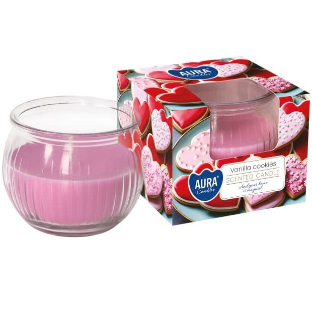 Svíčka vonná ve skle VANILLA COOKIES 80g