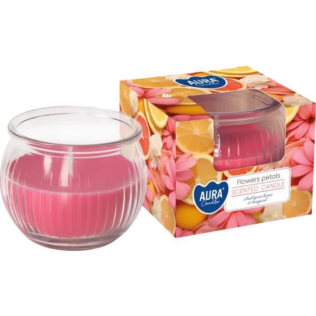 Svíčka vonná ve skle FLOWERS PETALS, 80g G