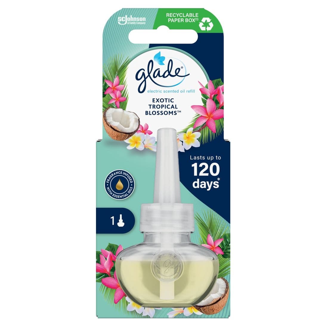 Glade Electric Tropical Blossoms náplň 20ml