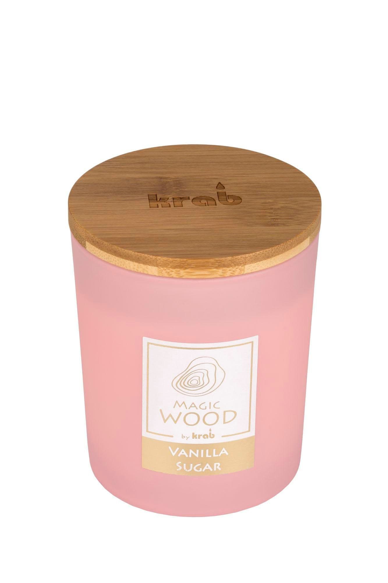 Krab Svíčka Magic Wood Vanilla Sugar 300g