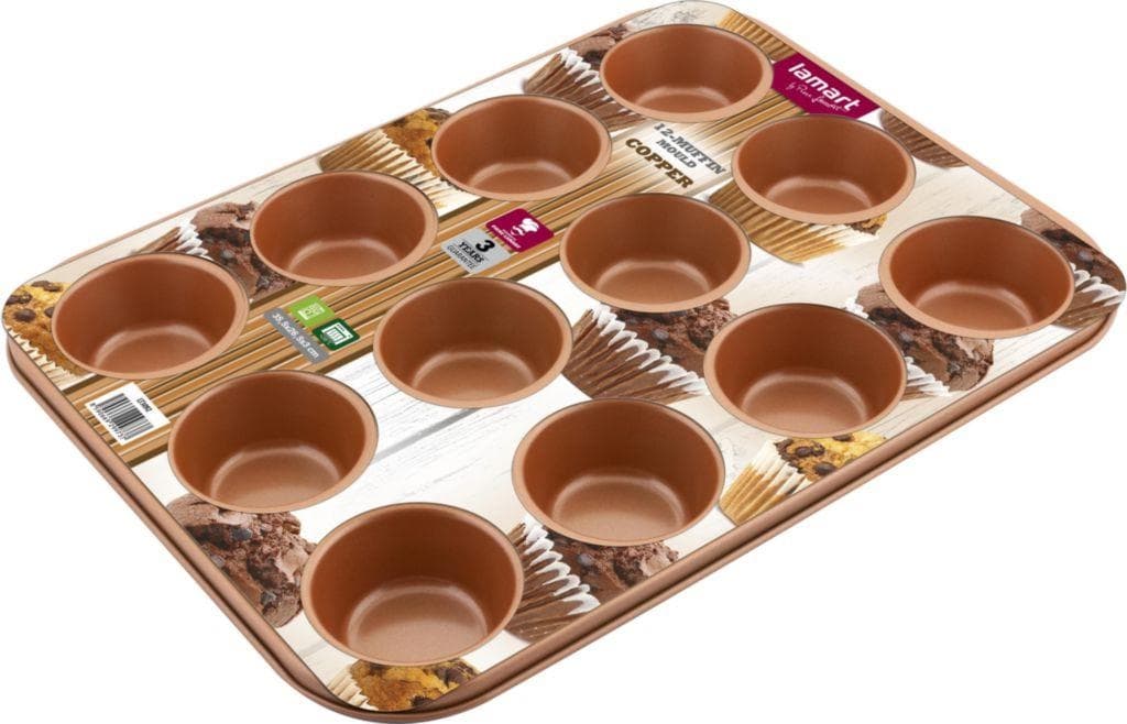 Lamart Forma na 12 muffinů LT3092 Copper