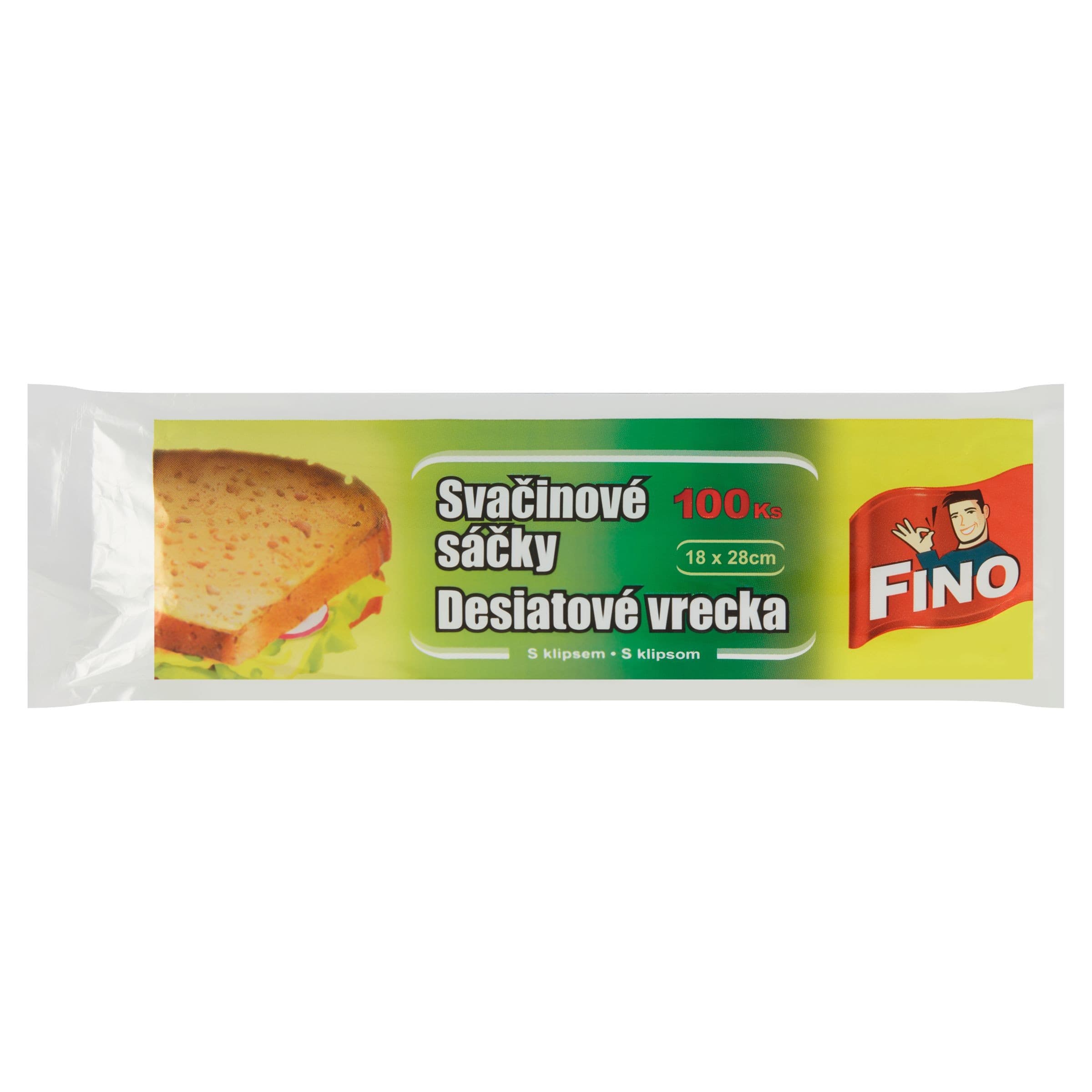 Sáčky svačinové Fino 18x28xm 100ks
