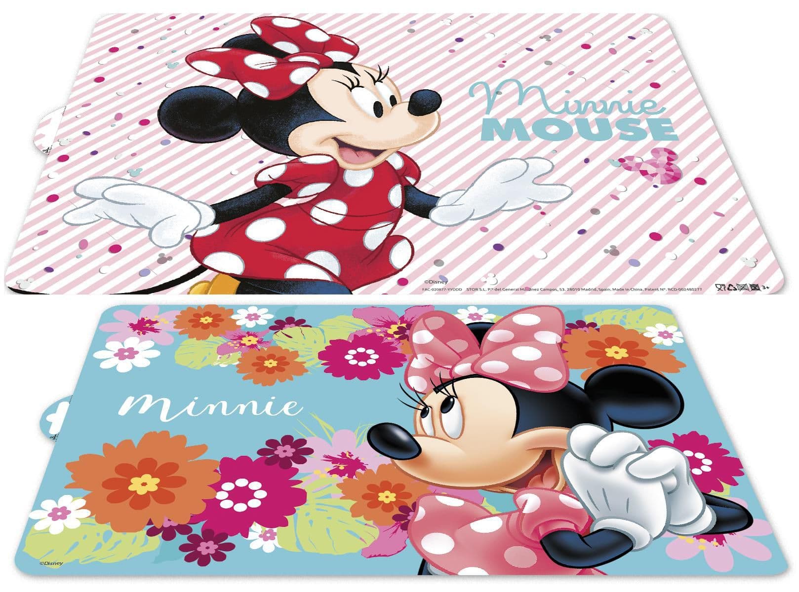 Prostírání plastové MINNIE BLOOM 43X28CM, různé motivy