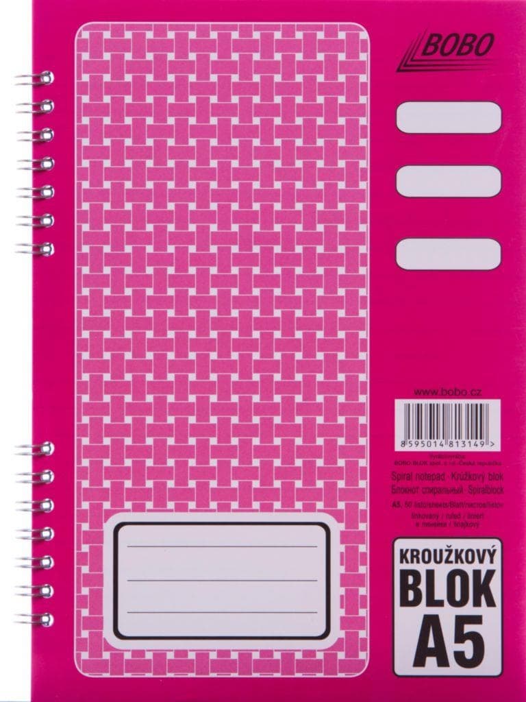 Bobo Kroužkový blok A5 linkovaný