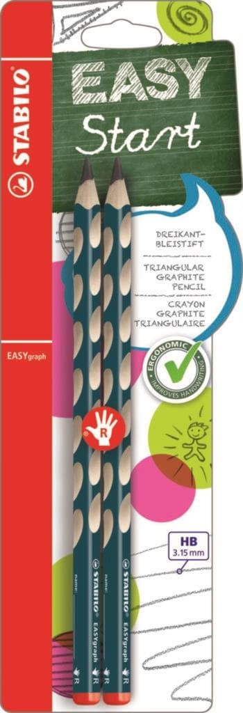STABILO EASYgraph ergonomická grafitová HB tužka pro praváky 2 ks