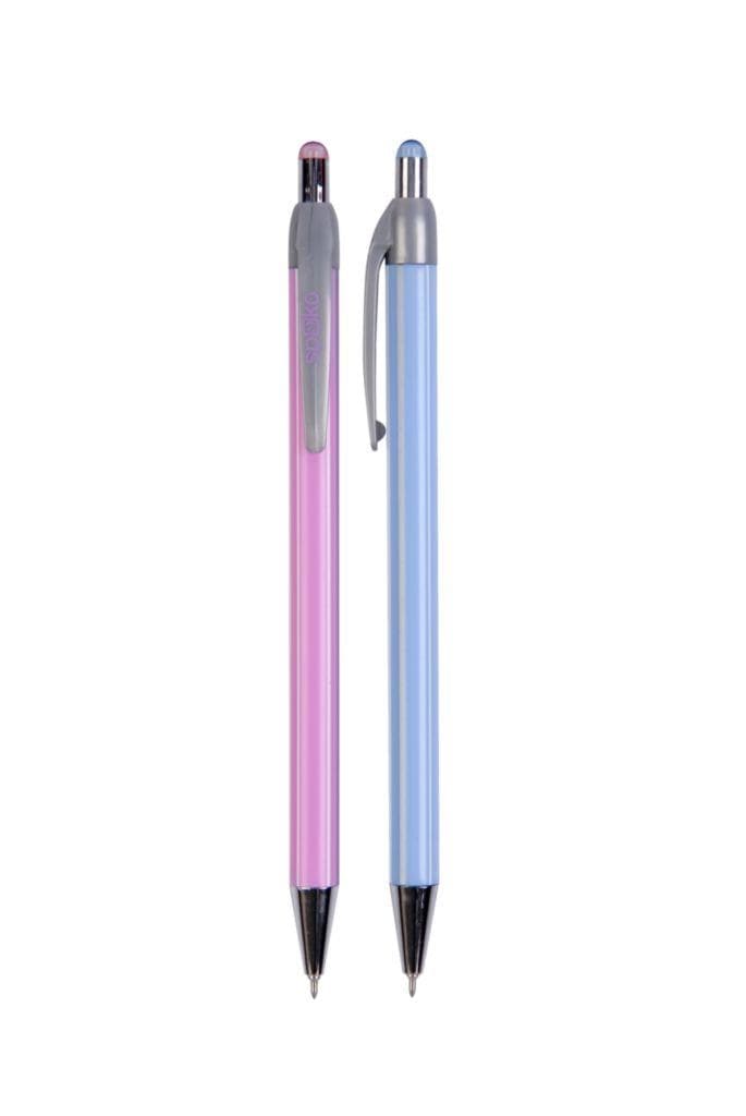 Spoko Stripes Kuličkové pero Needle Tip modrá náplň 2 ks