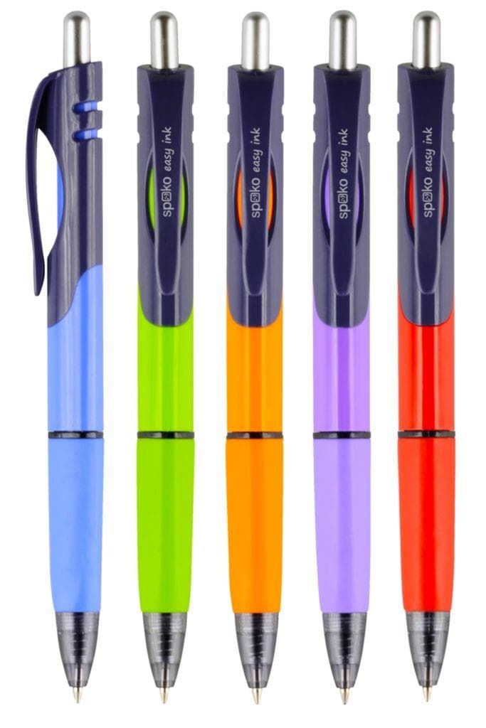 Spoko Triangle Kuličkové pero Easy Ink modrá náplň různé barvy 1 ks