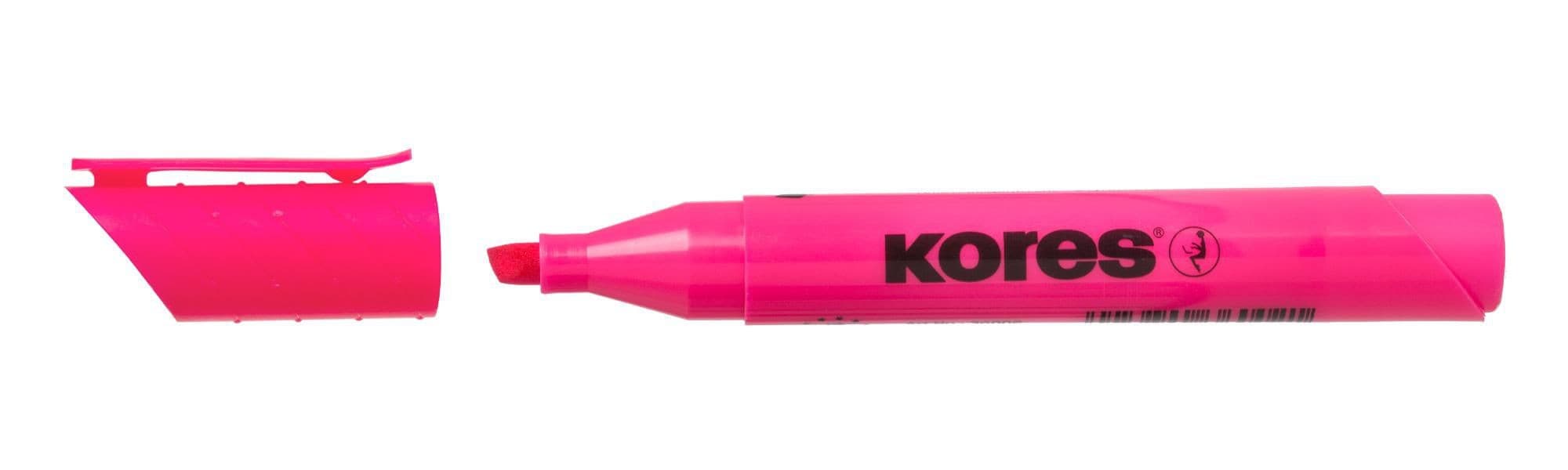 Kores Zvýrazňovač HIGH LINER růžový