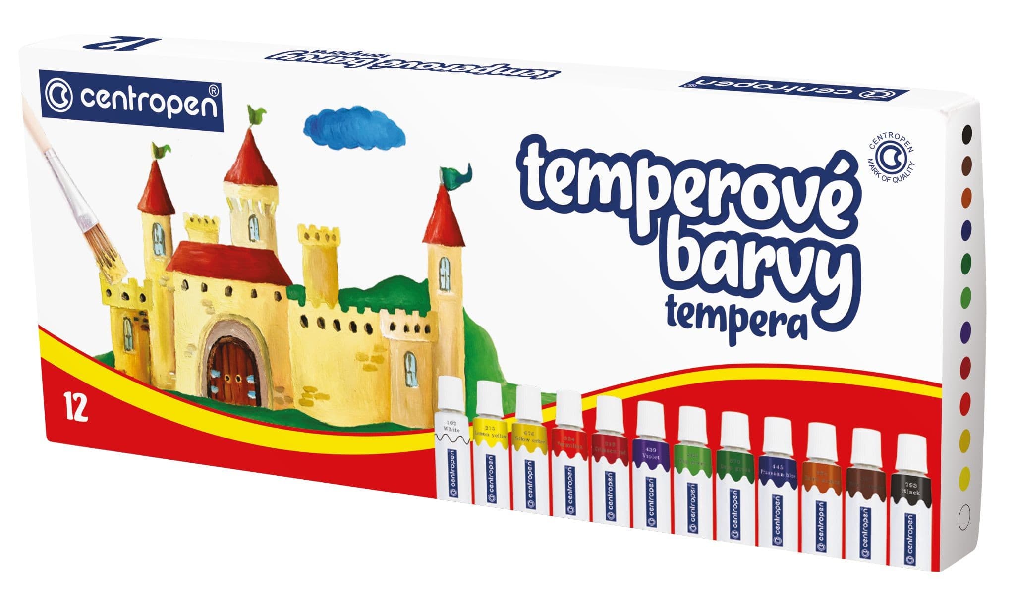Centropen Temperové barvy 12ks