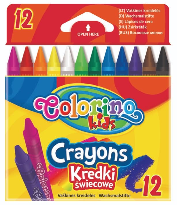Colorino voskovky kulaté, 12barev