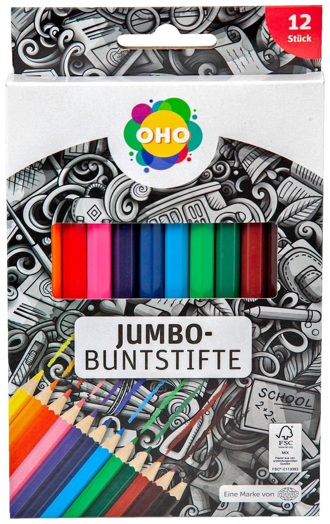 OHO Pastelky JUMBO 12 ks