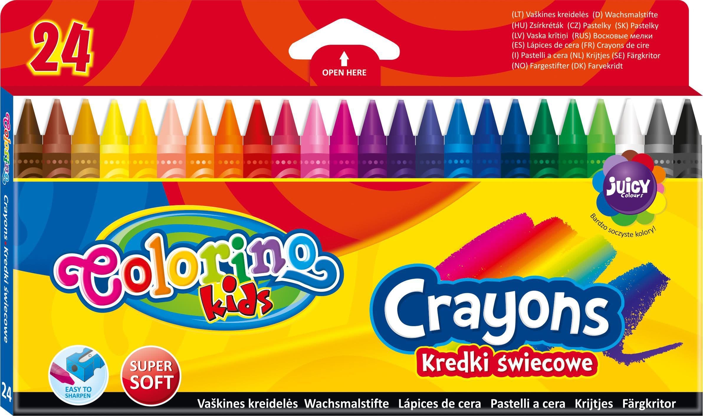 Colorino voskovky kulaté, 24barev