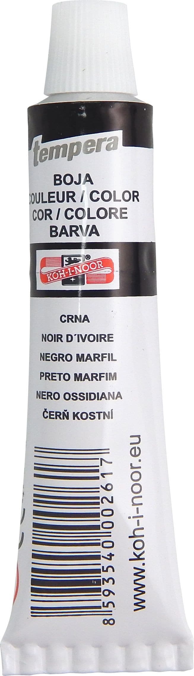 Koh-I-Noor Temperové barvy školní čerň 16 ml