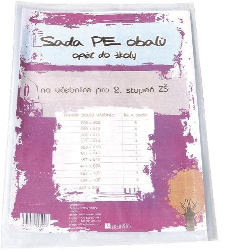 Sada PE obalů na knihy pro 2.stupeň