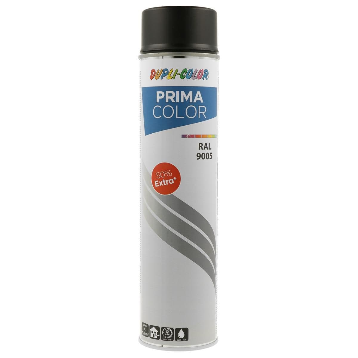 Sprej Dupli-color Prima RAL9005 mat 600ml