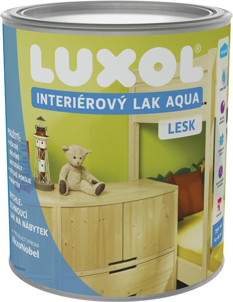 Luxol Lak interiérový aqua lesk