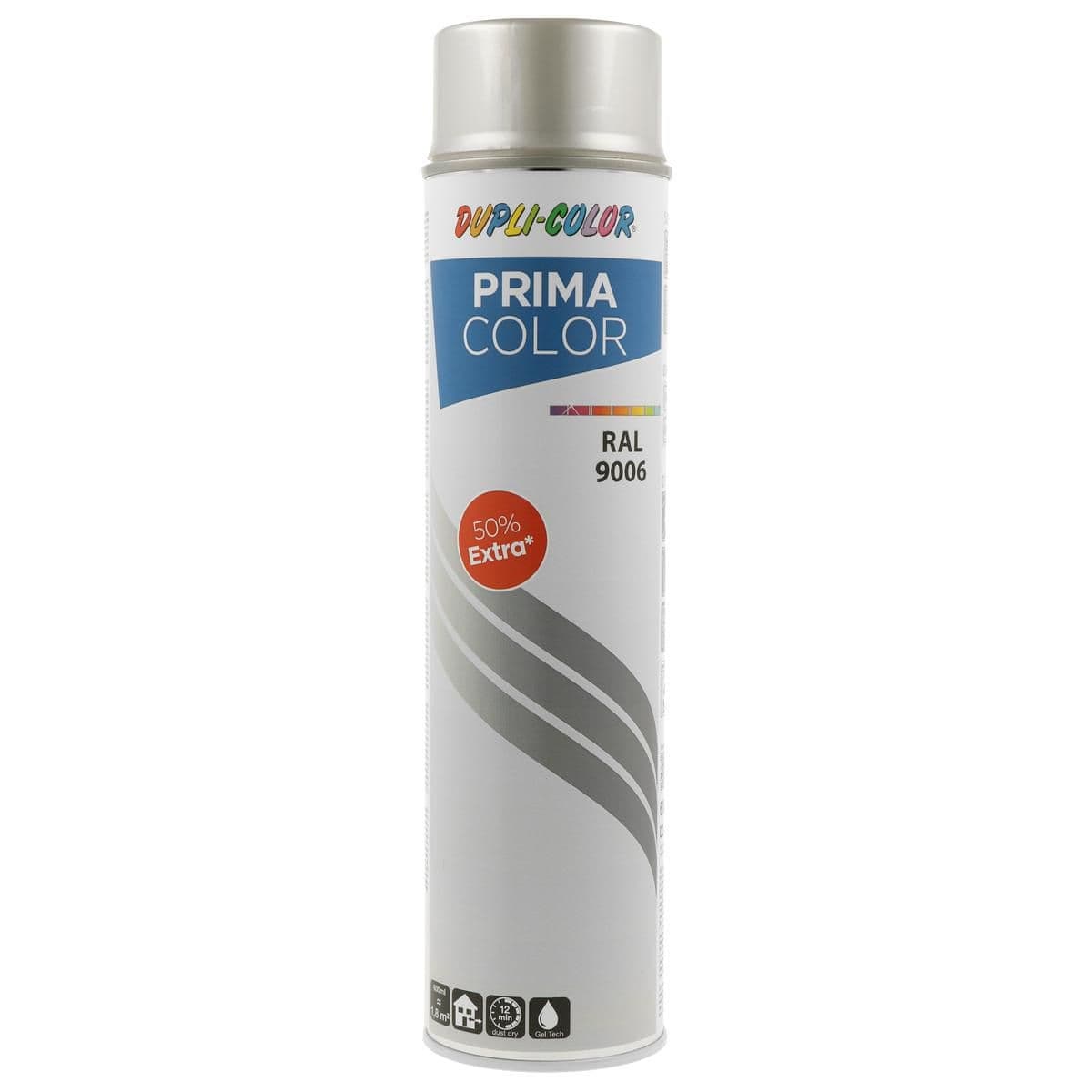 Sprej Dupli-color Prima RAL9006 lesk 600ml
