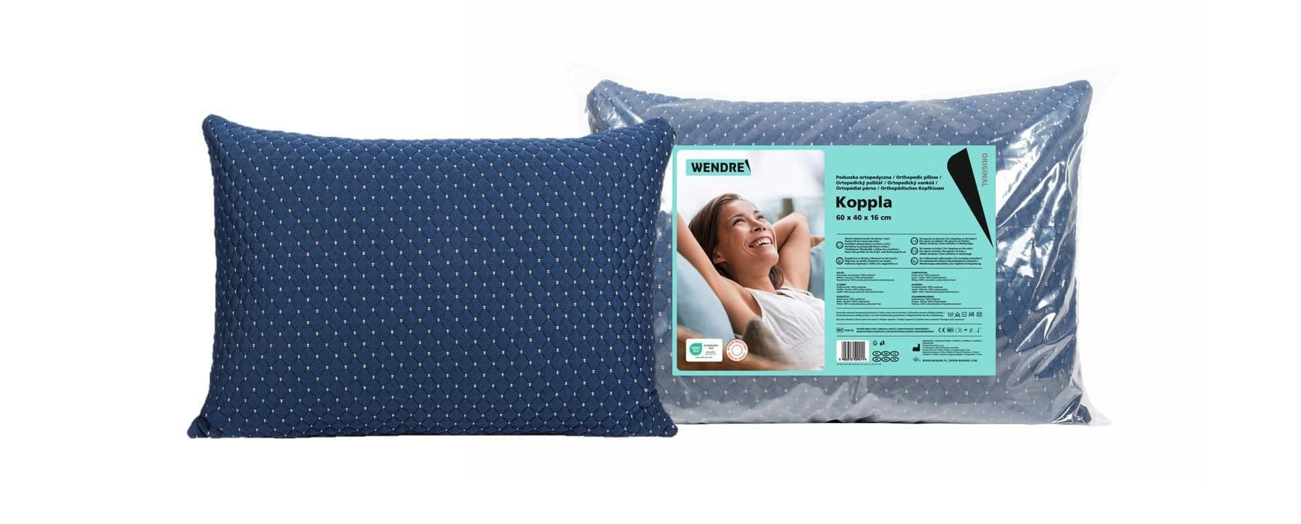 Wendre ortopedický polštář Koppla modrý 1 ks