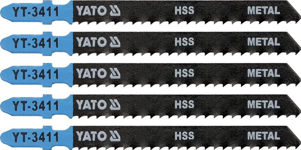 Yato List pilový do přímočaré pily 100 mm na kov TPI8 5 ks