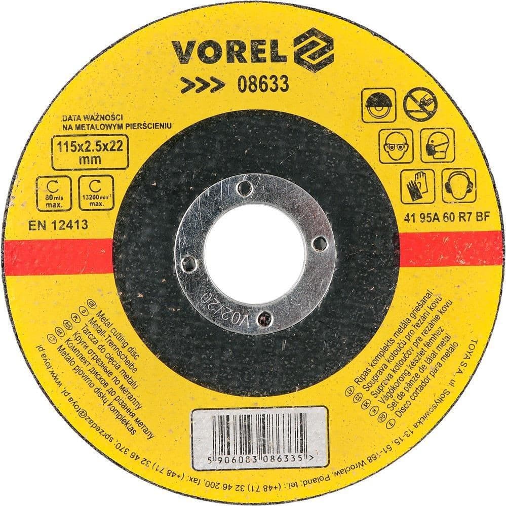 Vorel Kotouč na kov 115 x 22 x 2,5 mm