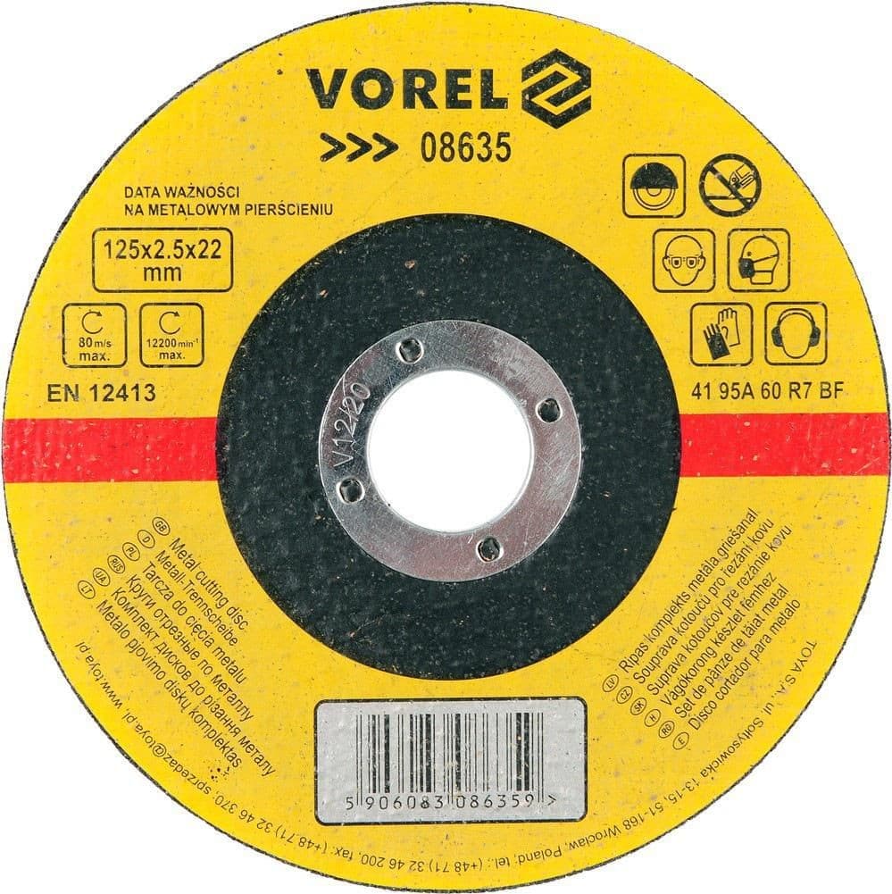 Vorel Kotouč na kov 125 x 22 x 2,5 mm
