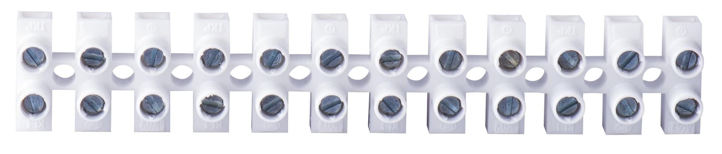 Svorkovnice 12 x 6 mm bílá