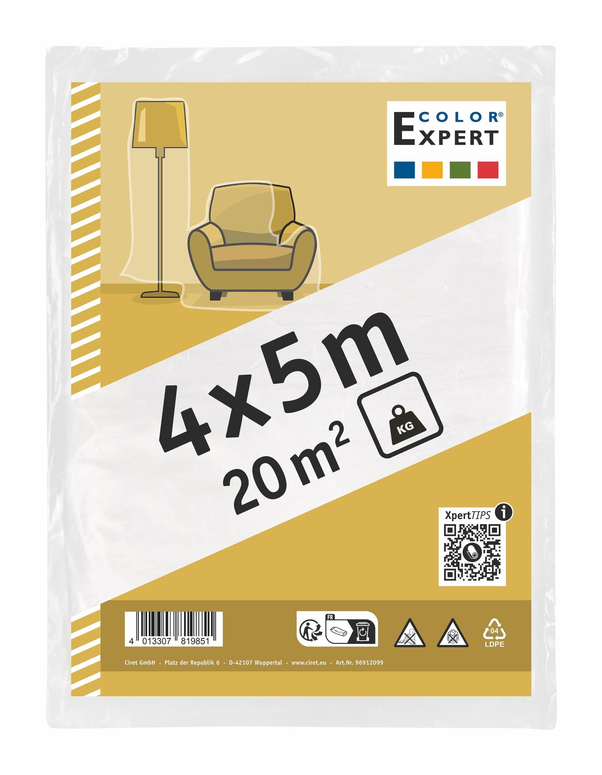 Color Expert<br>Fólie zakrývací Standard 4x 5m, 7my