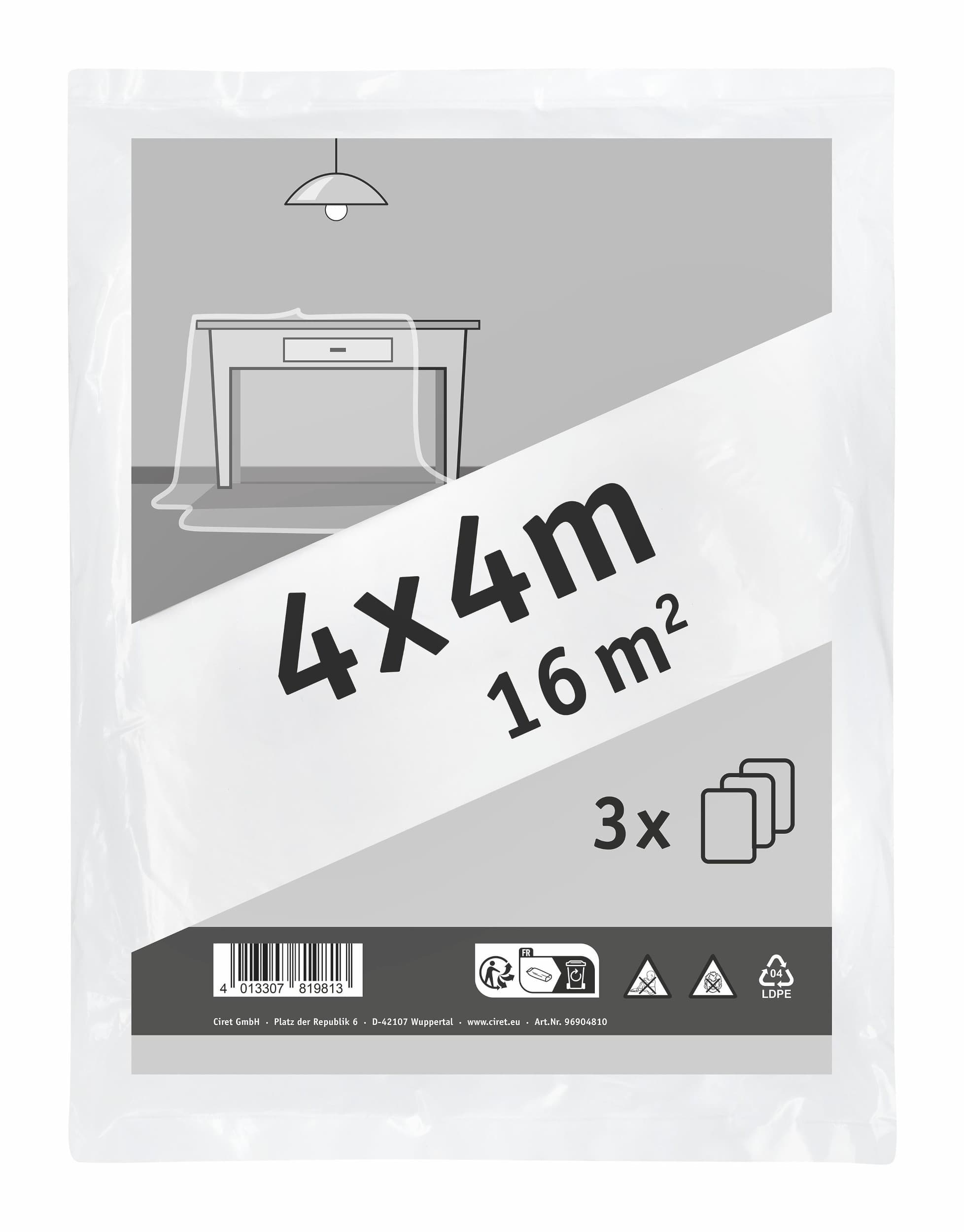 Color Expert<br>Sada zakrývacích fólií Standard 4x 4m, 3ks