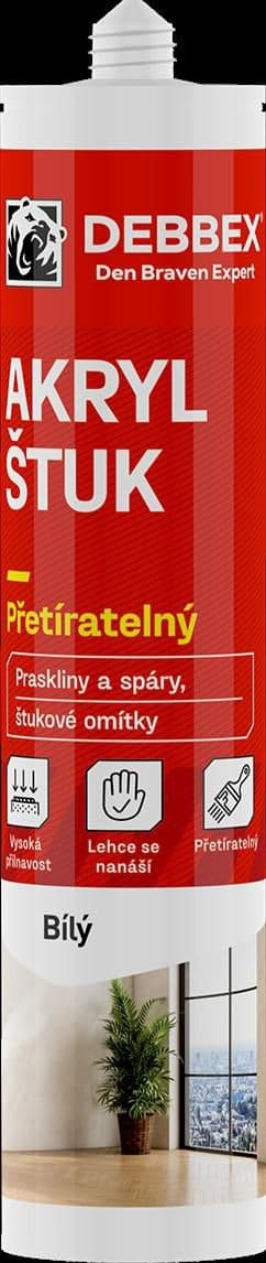 Akrylový štukový tmel bílý 280ml