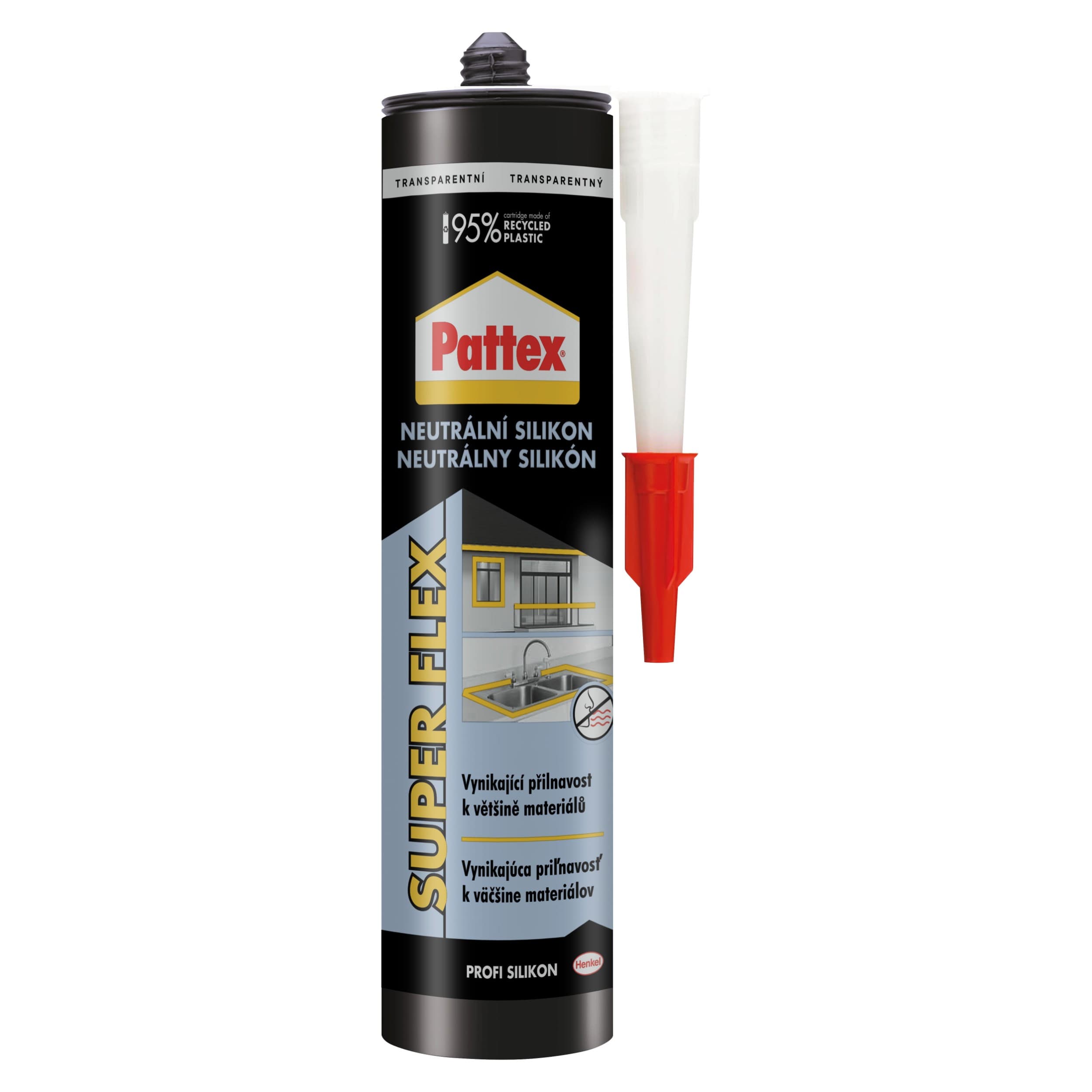 Pattex Neutrální silikon, transparentní, 280 ml