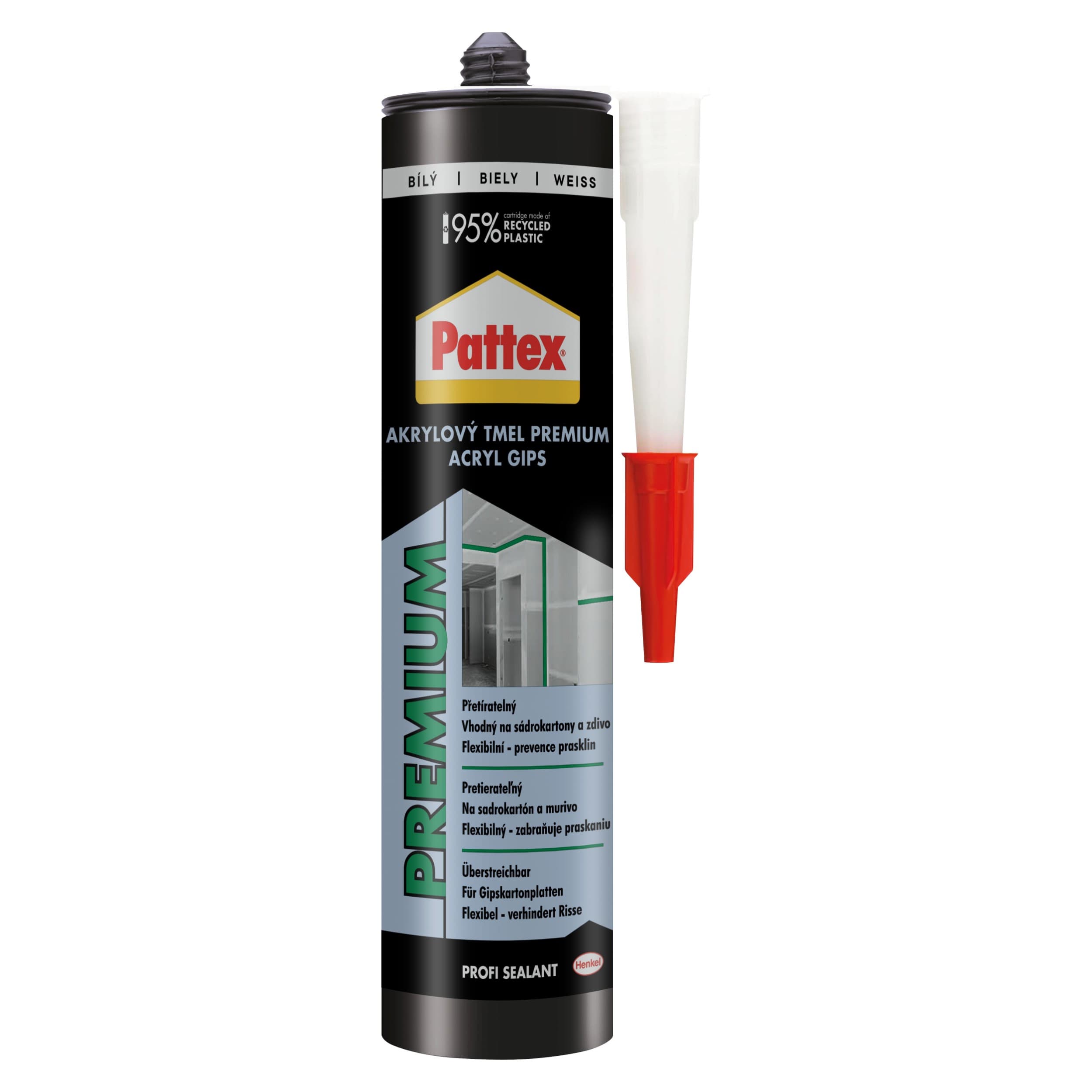 Pattex Akrylový tmel Premium, bílý, 280 ml