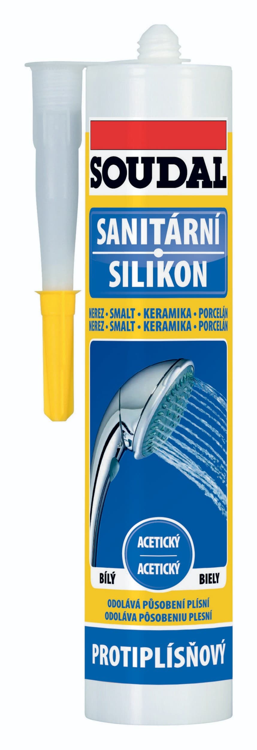 Soudal Sanitární silikon bílý 280ml