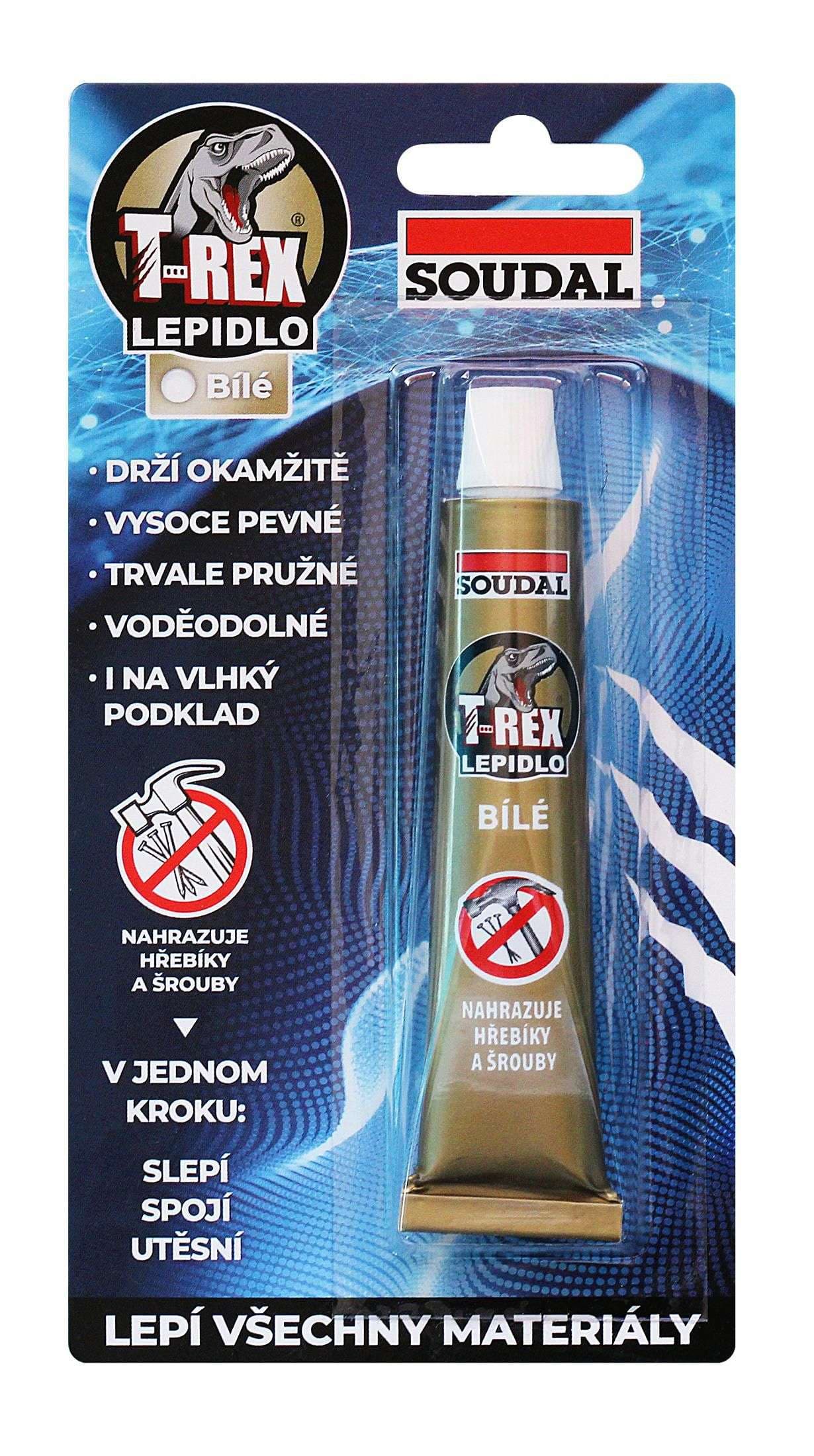 Soudal T-rex lepidlo bílé 25ml