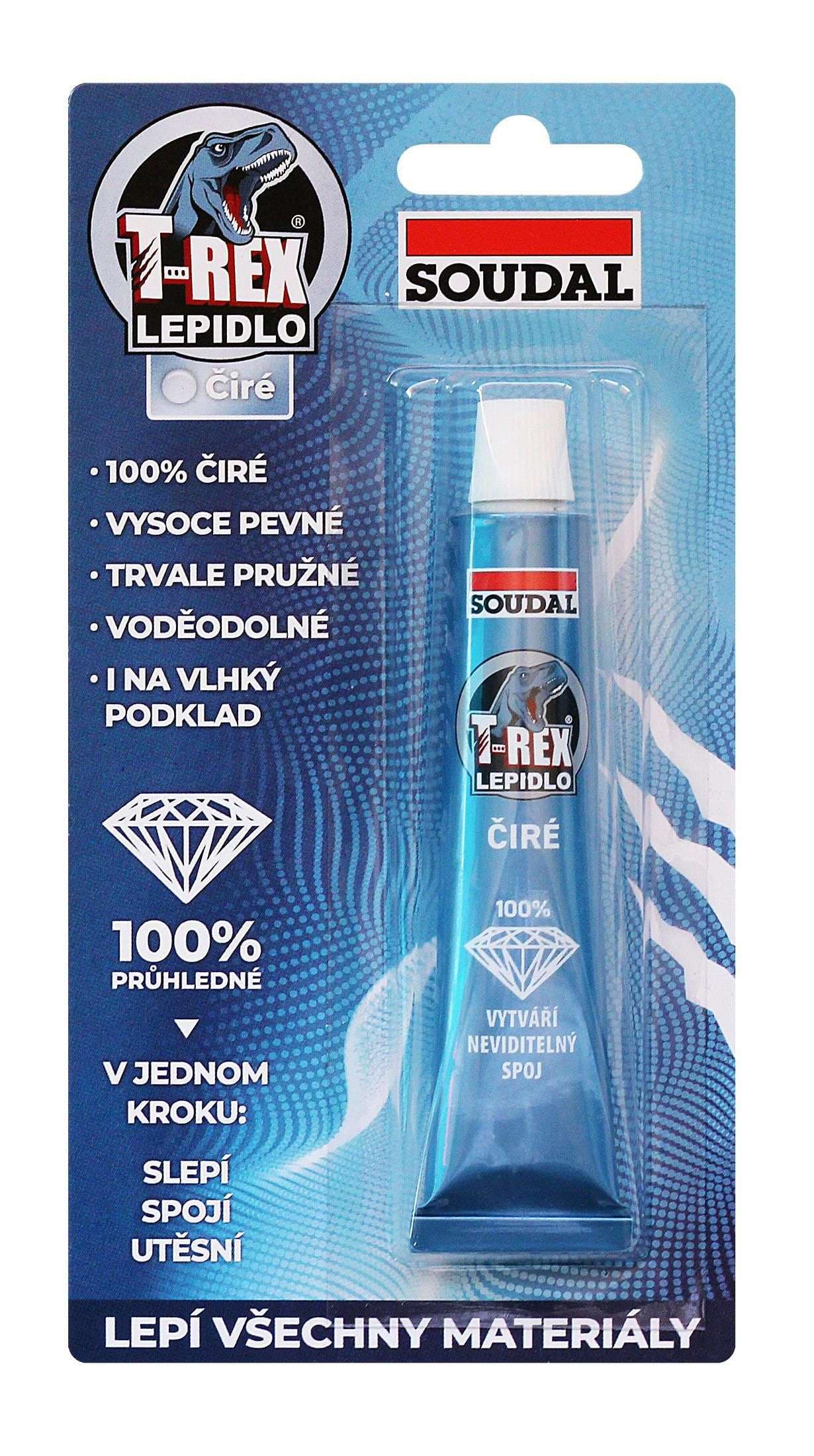 Soudal T-rex lepidlo čiré 25ml