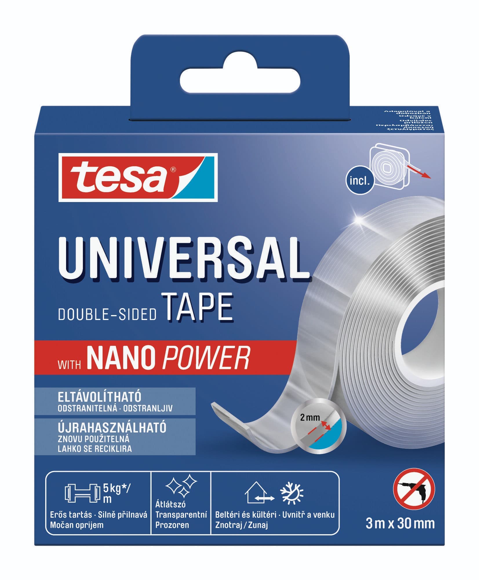 Tesa univerzální oboustranná NANO páska