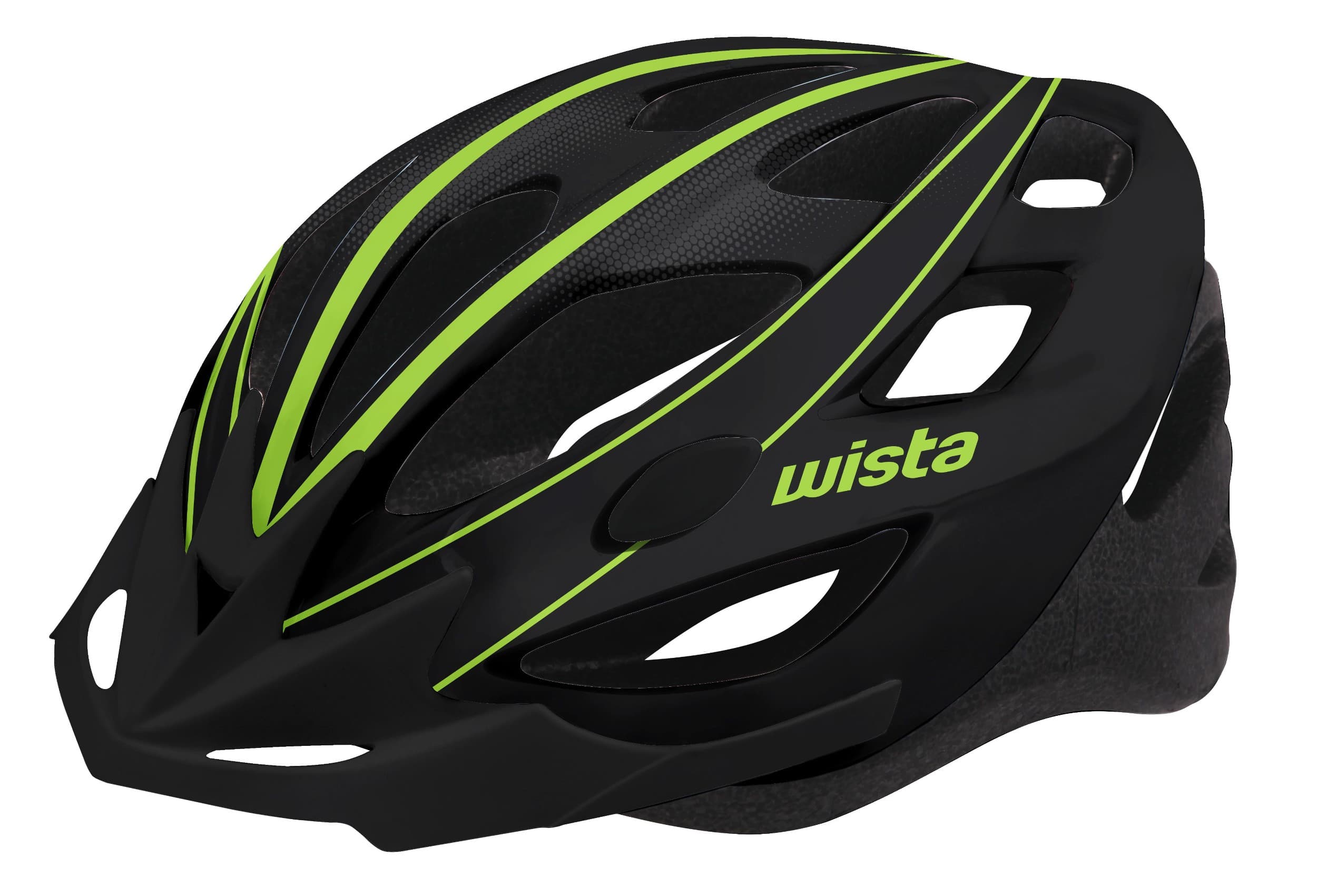 Wista cyklistická přilba HardShell černá/zelená S/M
