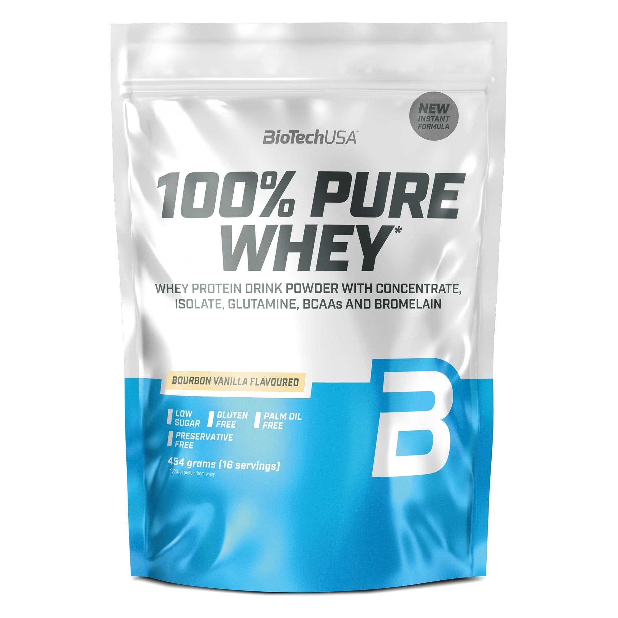 BioTechUSA 100% Pure Whey, bourbon vanilka 454 g