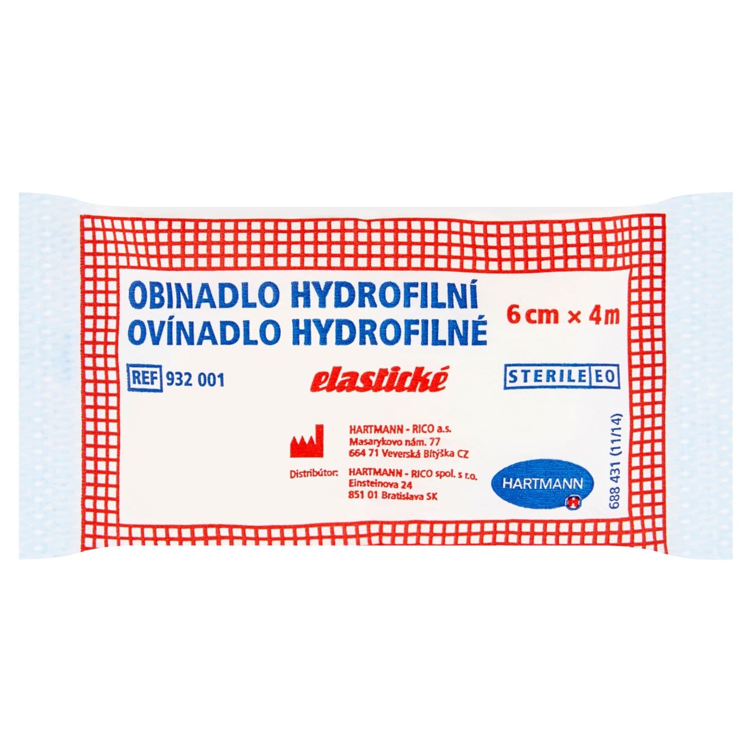 Hartmann Obinadlo hydrofilní elastické 6cmx4m 1 ks