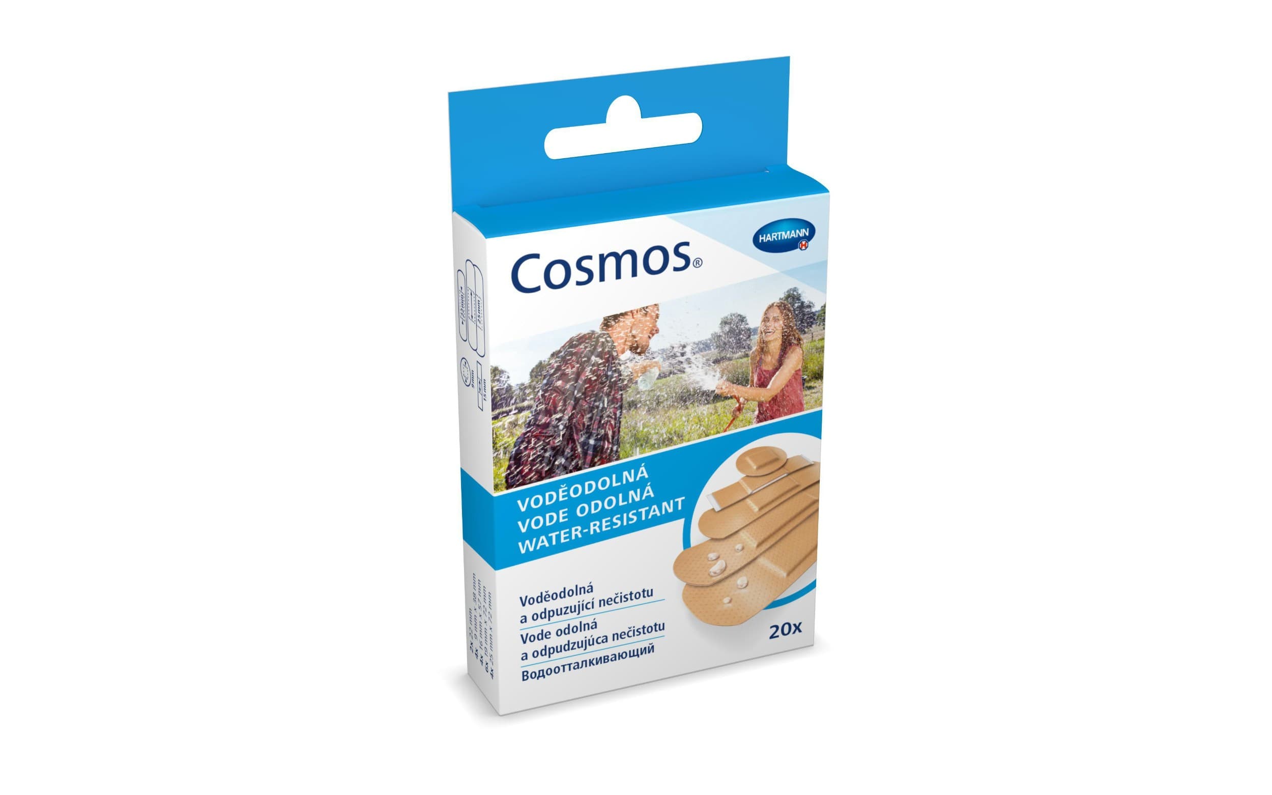 Cosmos Náplast voděodolná 5 velikostí 20ks