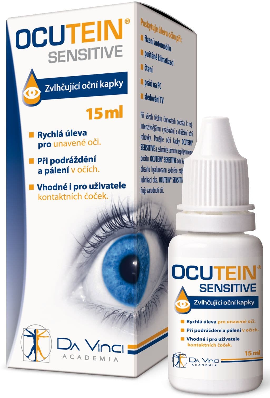 Ocutein DaVinci Academia Sensitiv Oční kapky 15 ml