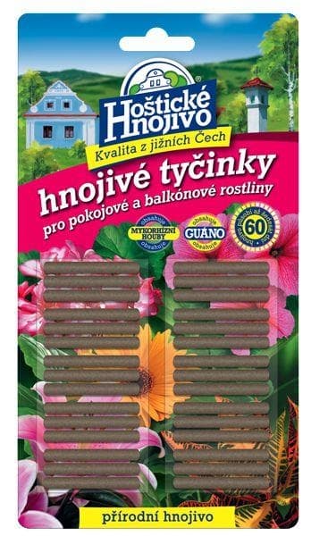 Hoštické hnojivé tyčinky pro balkónové a pokojové rostliny 30 ks