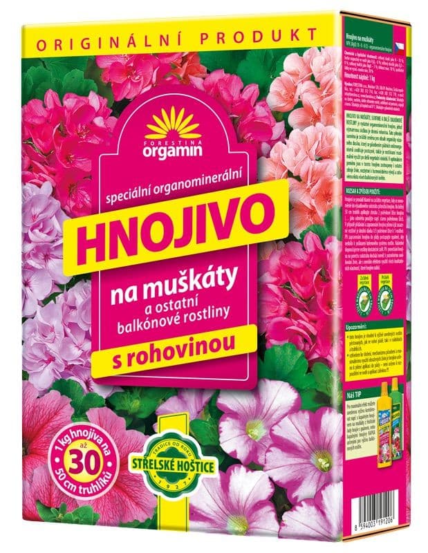 Orgamin Hnojivo na muškáty 1 kg