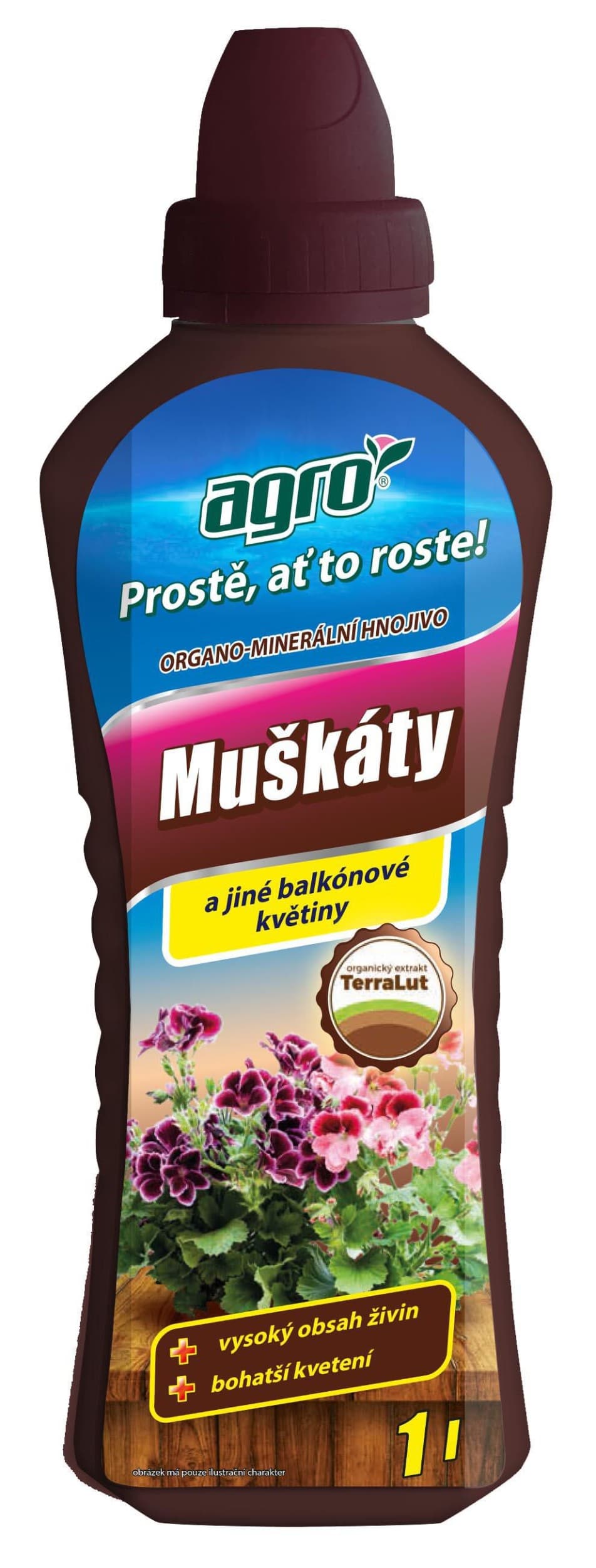 Agro OM kapalné hnojivo na muškáty 1 l