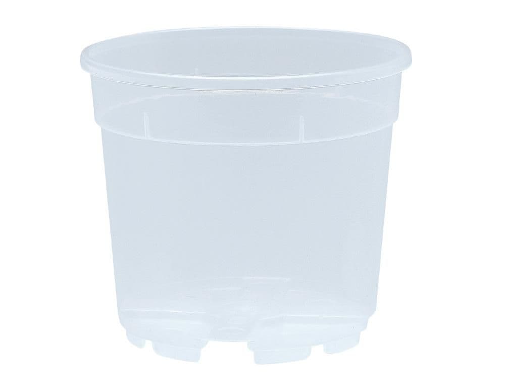 Květník na orchideje plastový transparentní d17cm
