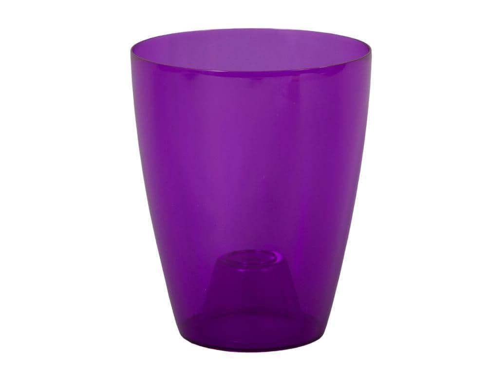 Obal na květník d12x15cm ORCHIDEA LAKY EXTRA plastový fialový