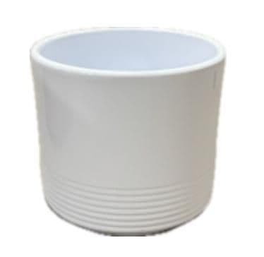 Obal keramický RILLE pr.12 cm bílý