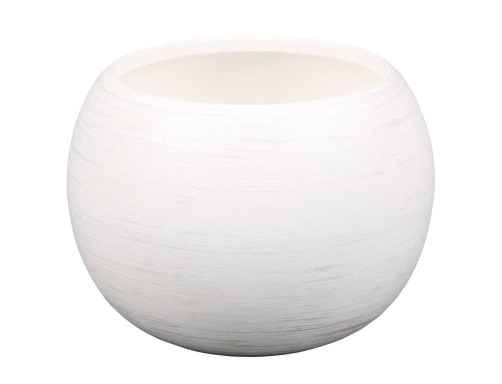 Obal na květník MANES WHITE keramický matný d13x13cm