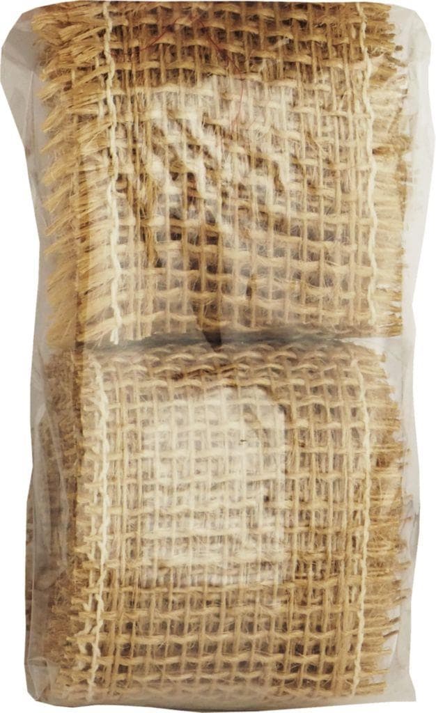 Stuha jutová 4 cm x 3 m - přírodní